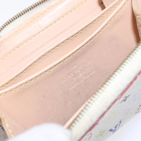 LOUIS VUITTON Monogram Multicolor Zippy Coin Purse White M93741 LV Auth 139623 - Picture 10 of 15